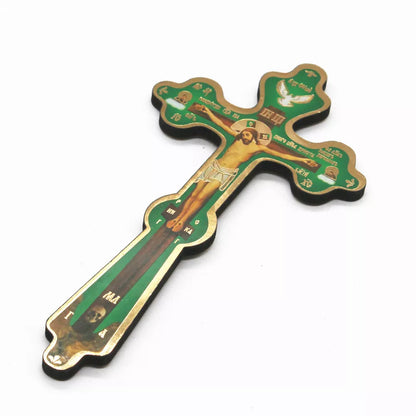 Orthodox Cross Wall Decor Jesus Christ Church Religious Catholic Crucifixo Christian Christmas Gift