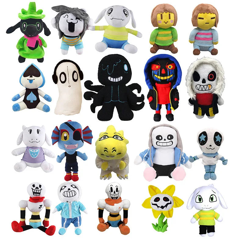Game Undertale Plush Party Favors Decor Kids Error Sans Plushie Stuffed Toy for Children Birthday Christmas Gifts