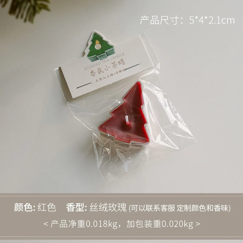 1pc Butterfly Christmas Tree Shape Scented Candles Home Fragrance Candle Aromatherapy Candles for Photo Prop Birthday Home Decor