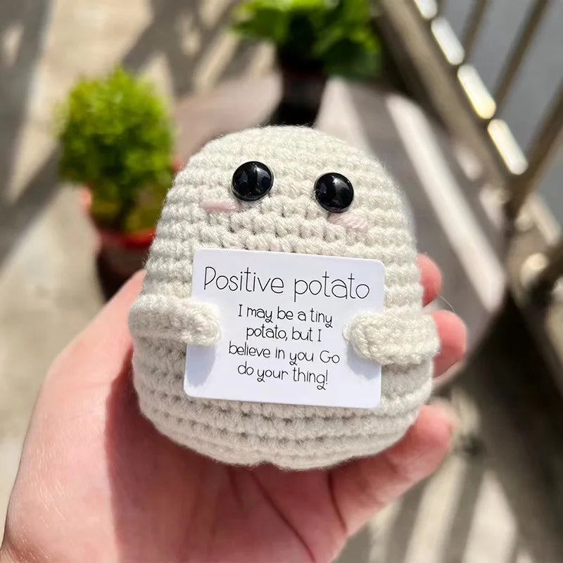 Pure Hand-Woven Positive Energy Lovely Potato Doll New Product Handmade Potato Home Room Decoration Christmas Gift
