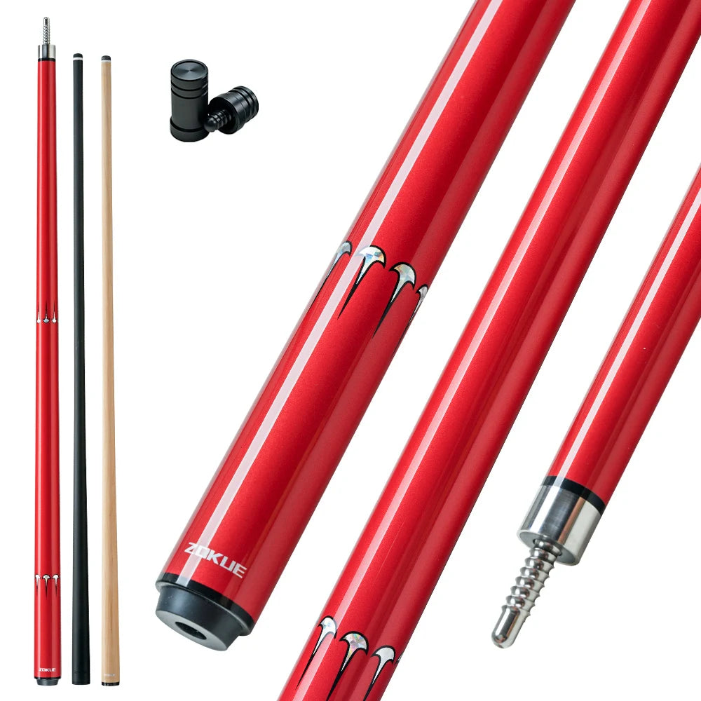 ZOKUE Elite Series Carbon Fiber Pool Cue Low Deflection Full Carbon Technology Cue Stick for Beginner Primary Pool Stick