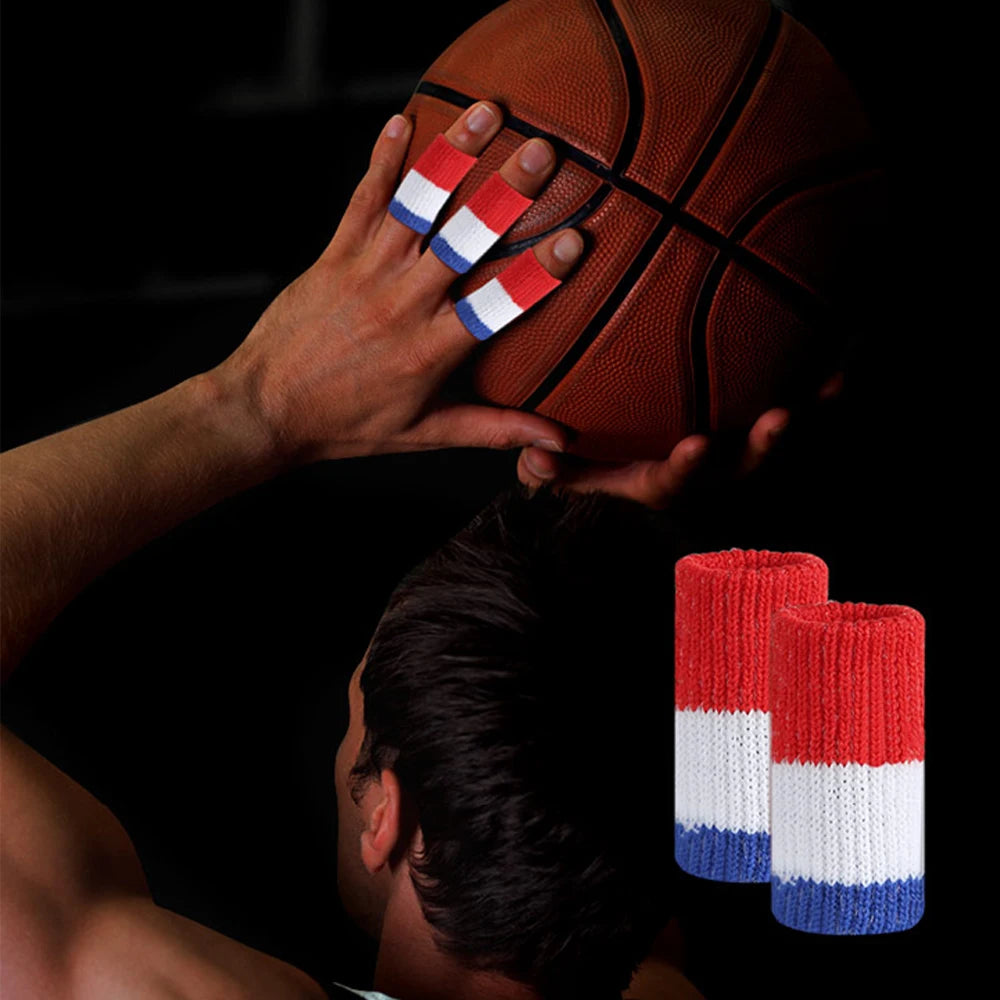 10Pcs Finger Compression Sleeves Support,Finger Splint Sleeve Protectors  Thumb Brace Stabilizers for Golf