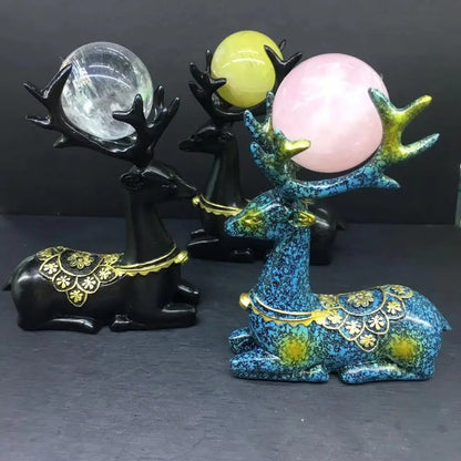 Natural Crystal Ball Decoration Stones Figurines Stand Gifts Home Decor Drop Shipping Christmas Gift