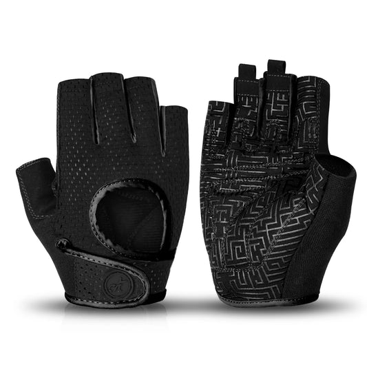 MOREOK Gym Gloves Beathable Full Palm Protect Fitness Training Workout Gloves Anti-Slip Weight Lifting Gloves Exercise Glove Men