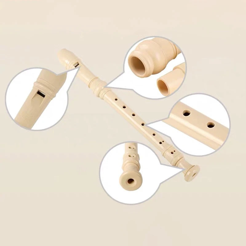 Professional Eight Hole Treble Flute 8-Hole Soprano Recorder Clarinet Black Sound Easy Adjustable Food Grade ABS Non-Toxic