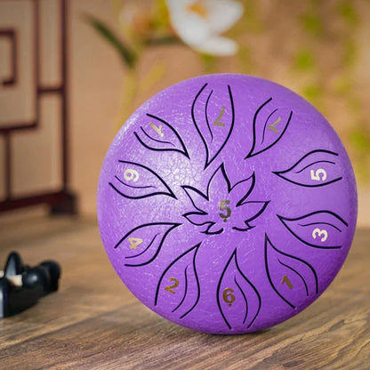 Tongue Drum 6 Inch 11 Notes Ethereal Drums Children Steel Hand Drums Yoga Meditation Professional Percussion Instruments Gifts