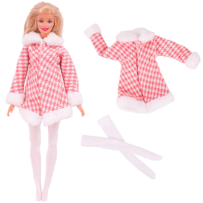 Pop Doll Clothes Sportswear Outfit Dress Fashion Coat Hoodie Top Pants Hats Clothing for Barbis&BJD Doll Accessories Girl`s Toy