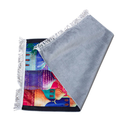 Muslim Kids Prayer Mat Islamic Soft Prayer Rug Islam Eid Gift Tapis De Priere
