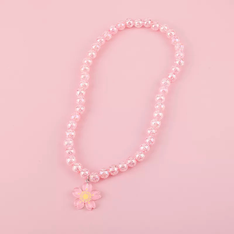 Makersland Cute Princess Children Charm Beads Necklace Kids Pendant Necklace for Baby Girl Jewelry Gifts Christmas Presents 2020