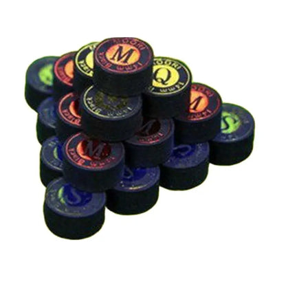 10pcs/Lot MOORI 14MM Black Professional Billiard Leather Cue Tip S/M/Q 8 Layers Pigskin Billiard Table Supplies