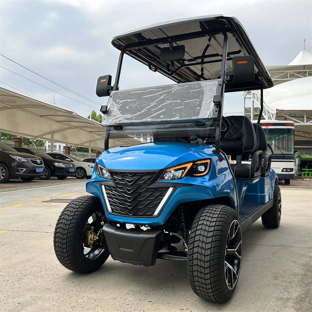 China MMC High Speed 60V 72V Lithium Battery Electric Golf Buggy 4 6 Seats Support Customization Model D Golf Carts