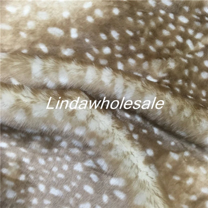 Faux Fur Fabric,plush Fabric Christmas Moose Velvet Deerskin Clothing Toy Material,160*45cm(half Yard)/Pcs