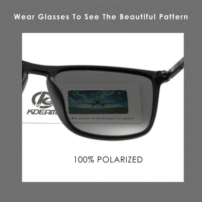 KDEAM New Luxury Polarized Sunglasses Men's Driving Shades Fishing Travel Golf Sunglass Male Sun Glasses CE