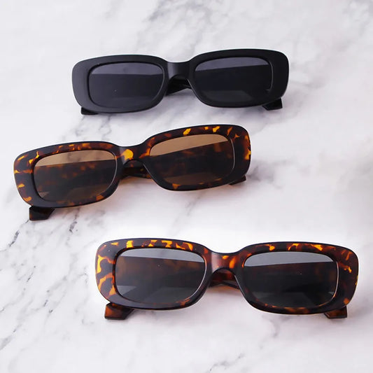 Vintage Square Sunglasses Woman Fashion Brand Designer Sun Glasses Female Retro Black Small Frame Rectangle Oculos De Sol