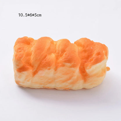 2021 Squishy Bread Toast Food Creative Simulation Donuts Slow Rising Squeeze Stress Relief Toys Spoof Tease People Desktop Toy