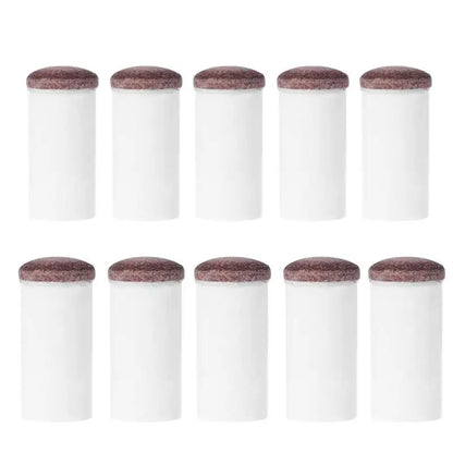 5Pcs Slip-On Pool Cue Tips Plastic Snooker Cue Ferrule Billiard Accessories for Billiards Fans Entertainment
