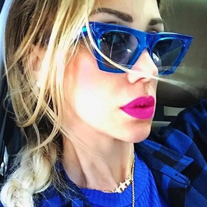 2022 New Brand Sunglasses Square Glasses Personalized Cat Eyes Colorful Sunglasses Trend Versatile Sunglasses Uv400