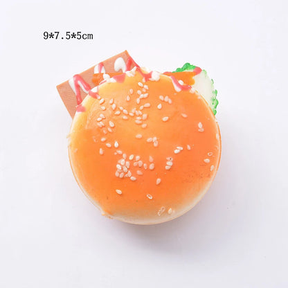 2021 Squishy Bread Toast Food Creative Simulation Donuts Slow Rising Squeeze Stress Relief Toys Spoof Tease People Desktop Toy