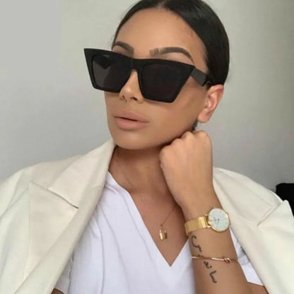 2022 New Brand Sunglasses Square Glasses Personalized Cat Eyes Colorful Sunglasses Trend Versatile Sunglasses Uv400