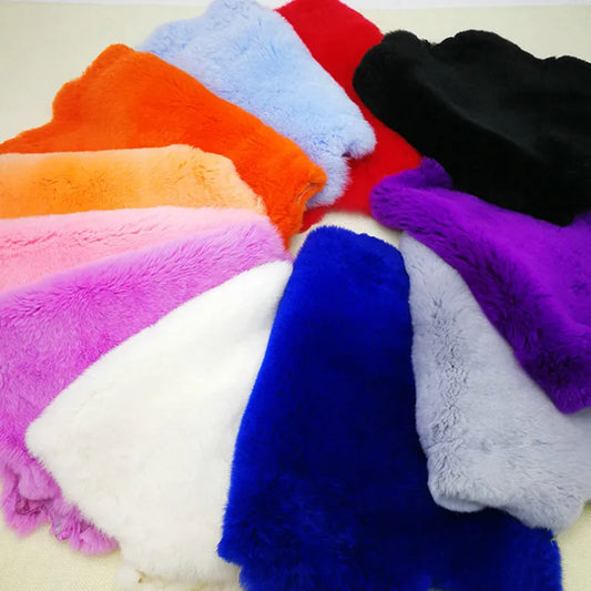 40cm X 24cm High-Quality Rex Rabbit Fur, Rex Rabbit Fur Scarf, Fur Collar, Hand Covered Pocket, Cuffs, Vamp, Kneepad Doll Making