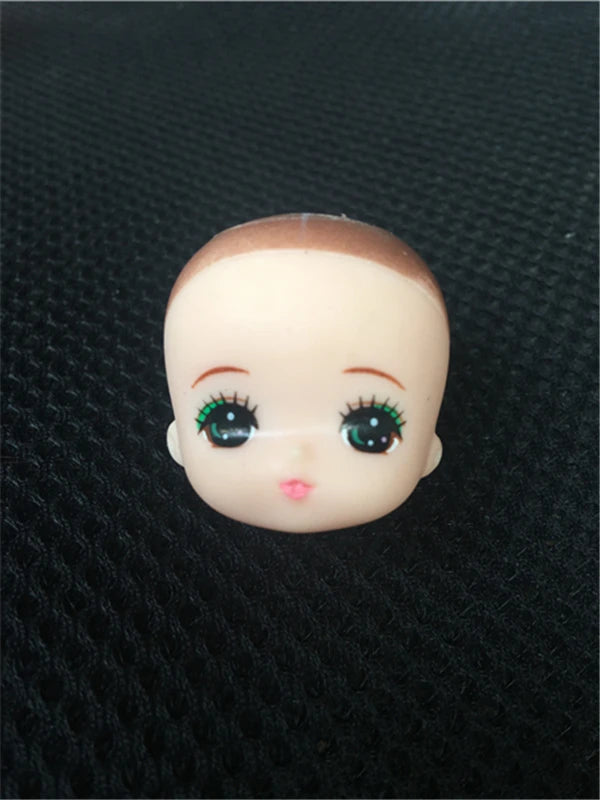 Original Licca Miki Maki Jenney Doll Bald Head Rooted Hair Cartton Anime Princess Heads DIY Plants Hair Head