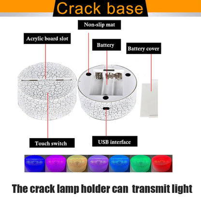 3D Night Lamp Gaming Room Desk Setup Lighting Decor Gamepad Icon LED Light Atmosphere Table Bedside Night Lamps Kids Gift