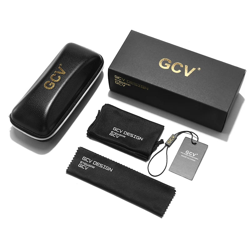 GCV Double Layer Removable Lens Sunglasses the Blu-Ray Glasses Acetate Gothic Retro Steampunk Polarized Men Women Sunglesses