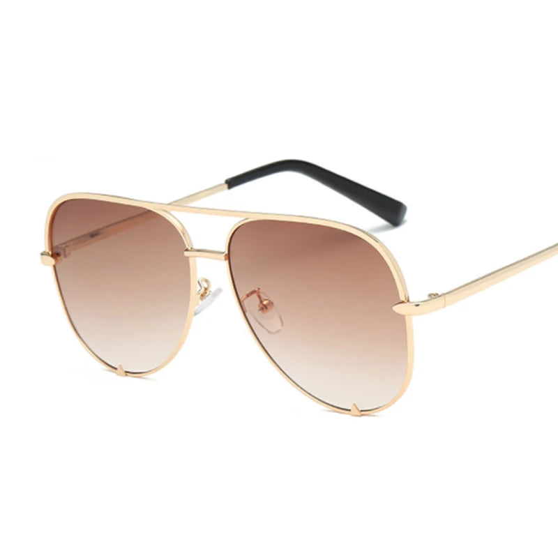 Classic Vintage Sunglasses Woman Luxury Brand Designer Sun Glasses Female Fashion Retro Black Gradient Aviation Oculos De Sol