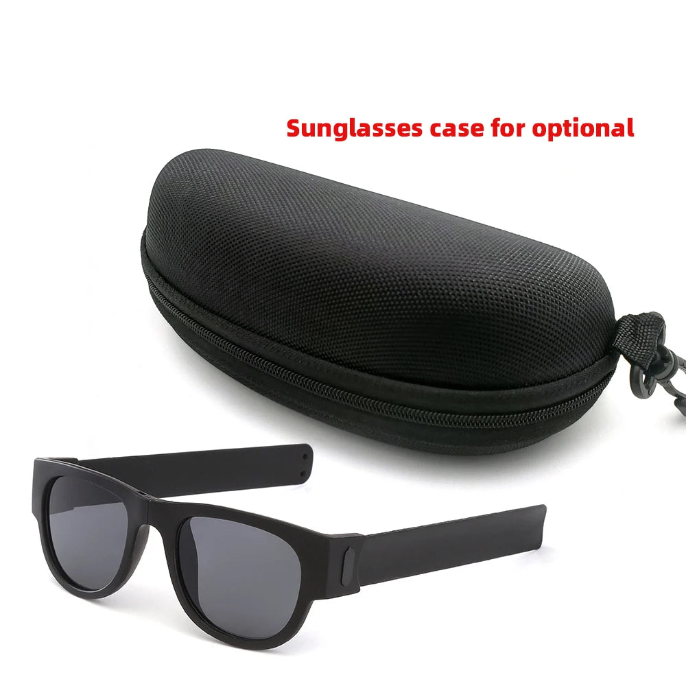 Fancy Slap Wristband Men Polarized Wrist Sunglasses Folding Women Roll Bracelet 2025 Trend Foldablen Square Sun Glasses
