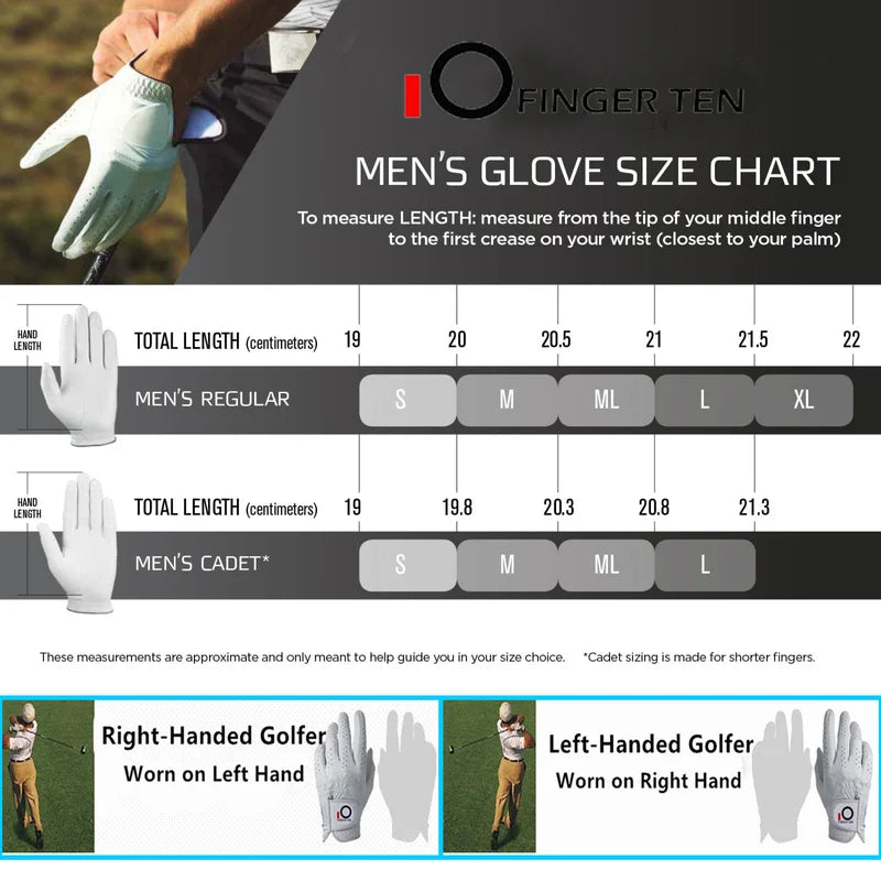 2 Pcs Soft Pu Leather Mens Golf Gloves With Ball Marker Cabretta All Weather Grip Navy Khaki Red Small Medium Large XL