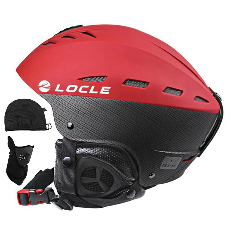 LOCLE Ski Helme Men Womenv CE Certification Children Skiing Helmet Skating Snowboard Motorcycle Snowmobile Skateboard Helmet