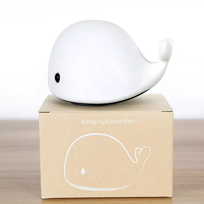 1pc Baby Room LED Night Lights Whale Cartoon Night Light Kids Bedroom Table Sleeping Lamps Children Christmas Lamp Gift