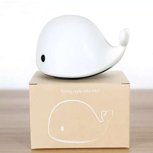 1pc Baby Room LED Night Lights Whale Cartoon Night Light Kids Bedroom Table Sleeping Lamps Children Christmas Lamp Gift