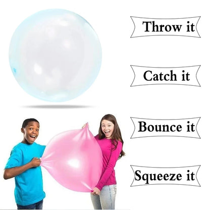 120cm Large Outdoor Soft Air Filled Water Bubble Balls, Balloons, Summer Children's Toys, Fun, Tear Resistant, Super Wuble Bubbl