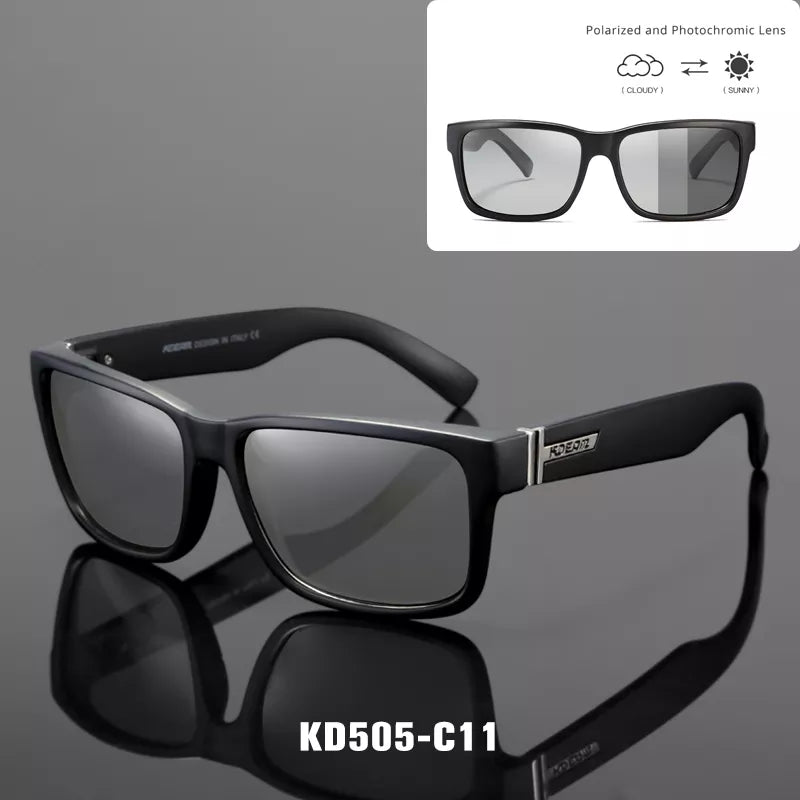 KDEAM Revamp of Sport Men Sunglasses Polarized Shockingly Colors Sun Glasses Outdoor Driving Photochromic Sunglass With Box