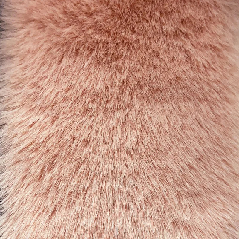 15mm Long Faux Fur 160cm Width Soft Fur Fabric High and Low Faux Mink Clothing Fabrics