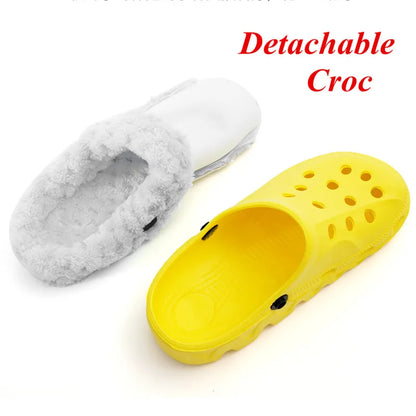 Children Kids Girls Boys Mules Winter  Warm Garden Clogs Sneakers Slippers Baby Sandles Shoes for Girl Boy EUR24-35