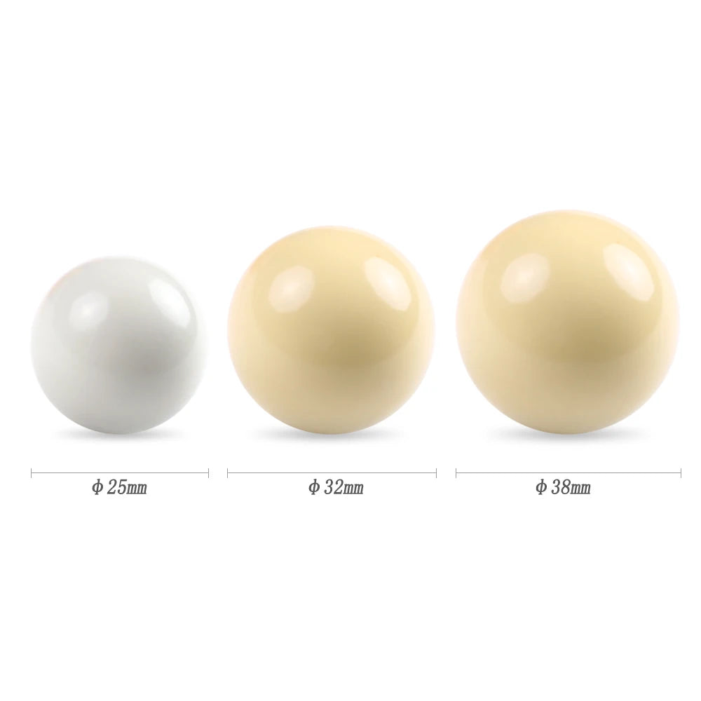 LIXADA Billiard Balls Set 16PCS 25/32/38mm Children Billiards Pool Table Balls Polyester Resin Small Cue Balls Full Set