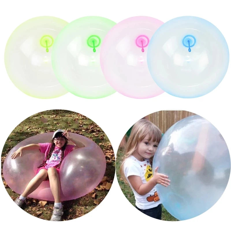 120cm Large Outdoor Soft Air Filled Water Bubble Balls, Balloons, Summer Children's Toys, Fun, Tear Resistant, Super Wuble Bubbl