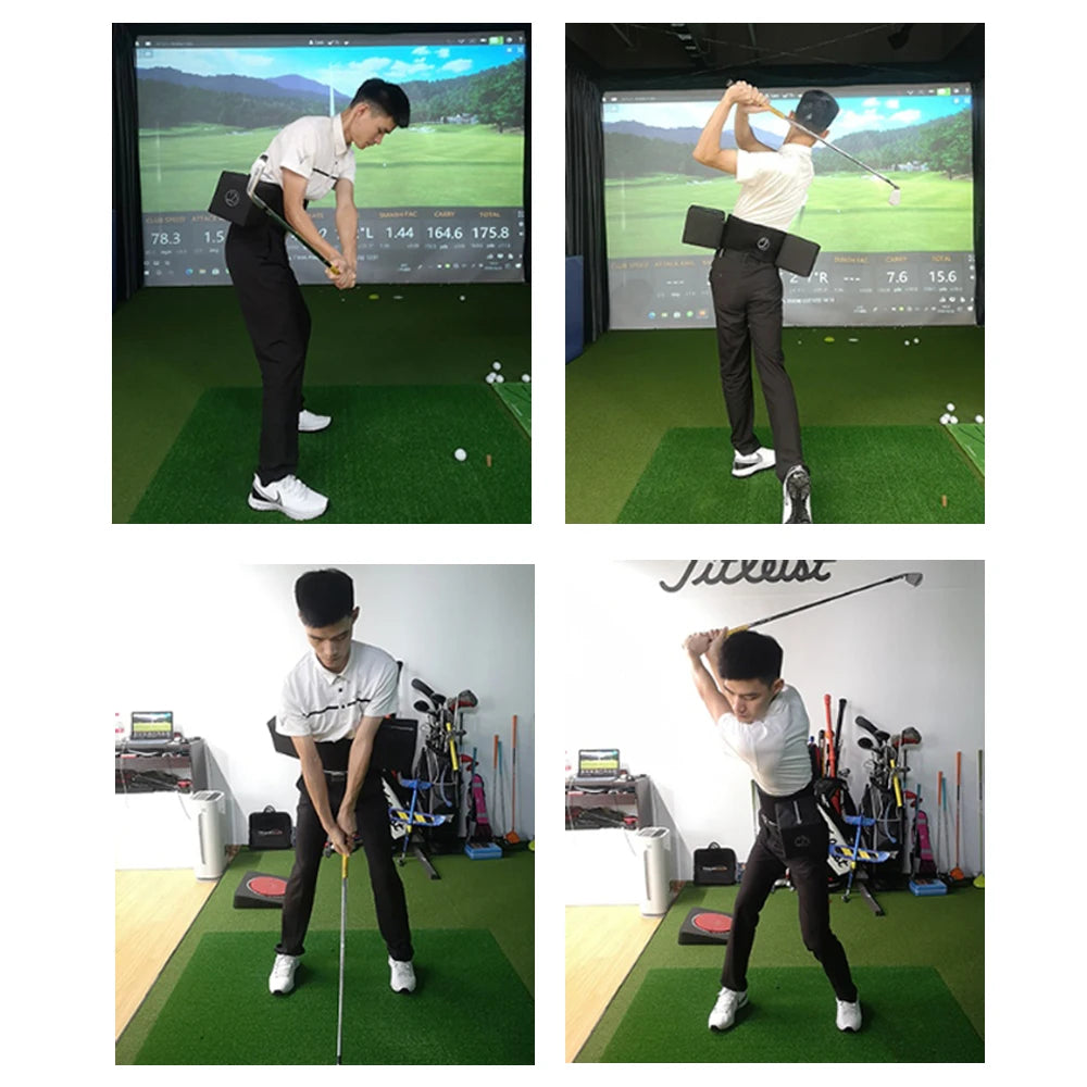 1PC Golf Swing Practice Stick Golf Swing Merlot's New D-Box Golf Indoor Swing and Waist Training Aids Turn to the Waist to Force