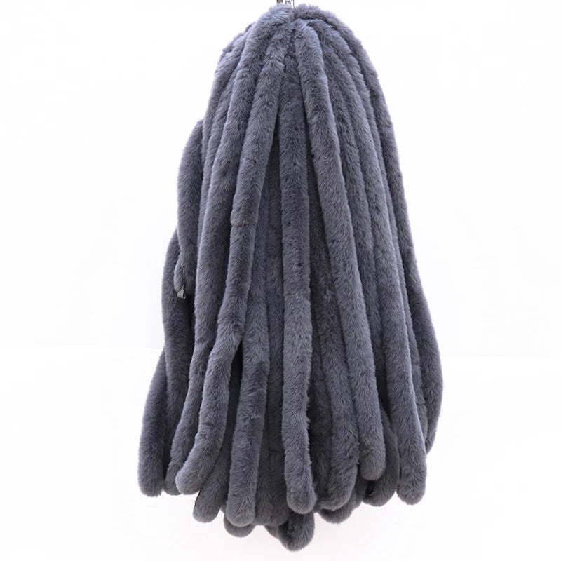 10m/Set Faux Rabbit Fur Ribbon for Trim Clothes Accessory Artificial Fur Strips Coat Hood Hat DIY Fluffy Garment Materialsse