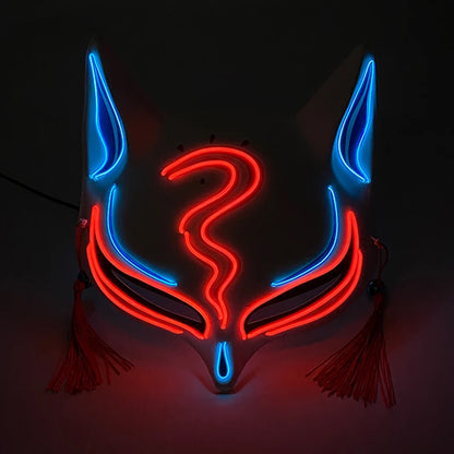 Horror Halloween Neon Mask Clown Mask Cosplay Party Costume Supplies Led Mask Masque Masquerade Party Masks Glow in the Dark