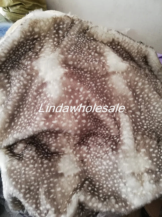 Faux Fur Fabric,plush Fabric Christmas Moose Velvet Deerskin Clothing Toy Material,160*45cm(half Yard)/Pcs
