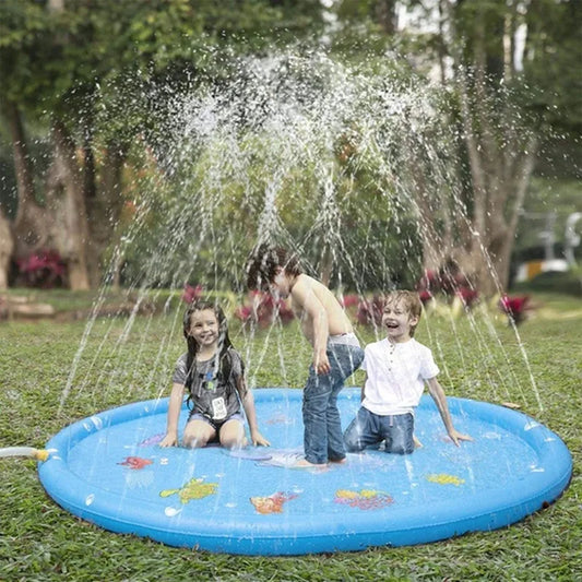 Summer Lawn Children Water Game Play Mat Kids Outdoor Splash Mat for Kids Pool Games Toy Sprinkle Splash Water Toy Bath Pad