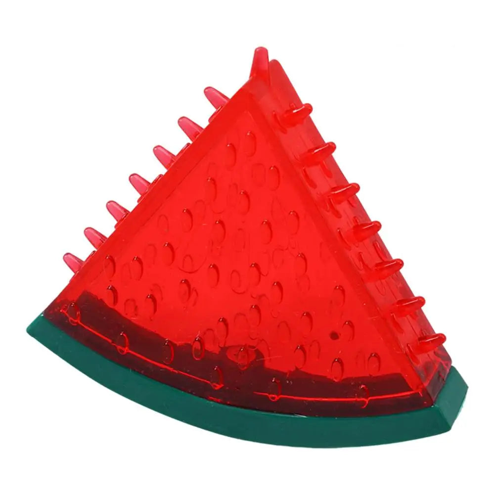 Summer Cooling Dog Toys Fruit Shape Chew Puppy Toy Frozen Ice Dog Squeaky Rubber Toy Lemon Pineapple Watermelon Dog Toothbrush