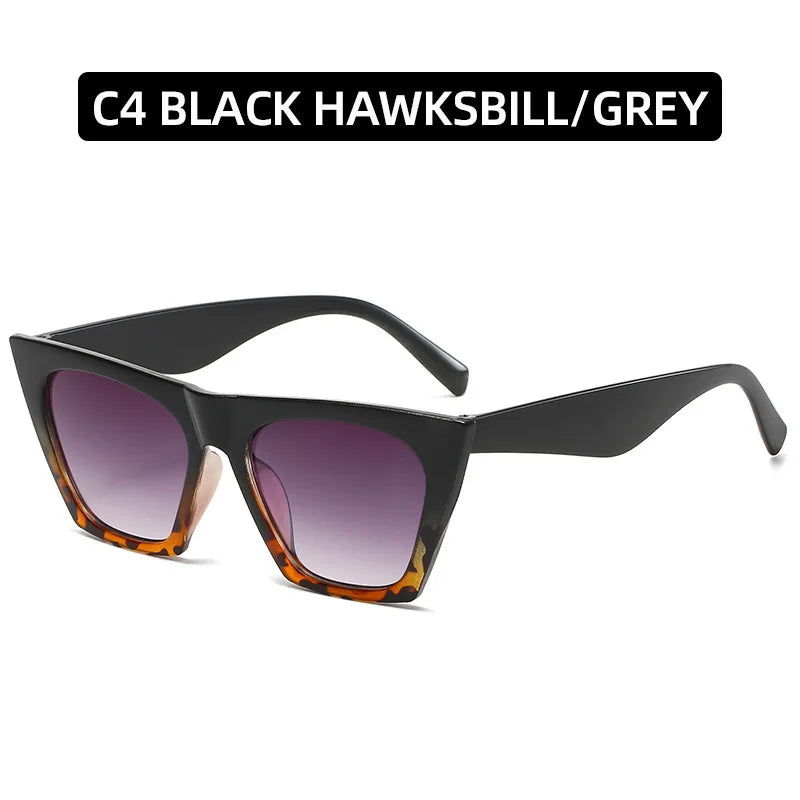 2022 New Brand Sunglasses Square Glasses Personalized Cat Eyes Colorful Sunglasses Trend Versatile Sunglasses Uv400