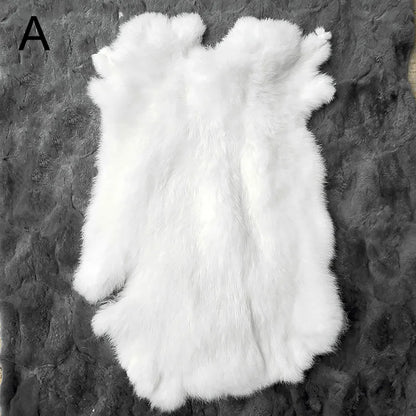 Faux Rabbit Fur White Fur Sale by Whole Piece Fluffy Rabbit Pelts Clothing Accessories Faux Fur for Blanket Carpets