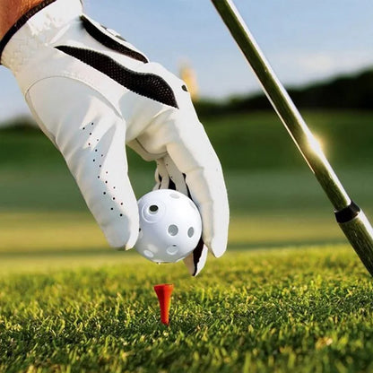 12/50pcs 42MM Practice Golf Balls Plastic Airflow Golf Ball Colorful Golf Practice Equipment