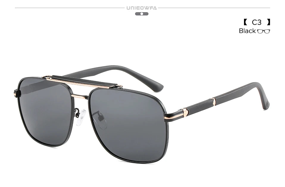 Oversized Polarized Sunglasses for Men Brand Designer Driving V400 Sun Glasses for Men Custom Prescription Sunglases Male Square