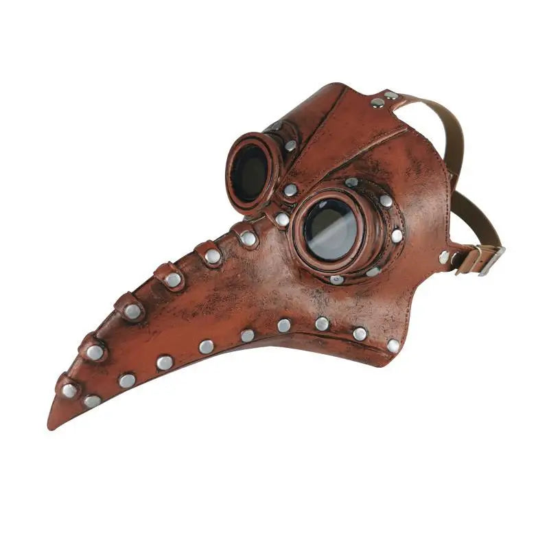 Best New Funny Medieval Steampunk Plague Doctor Bird Mask Latex Punk Cosplay Masks Beak Adult Halloween Event Cosplay Props